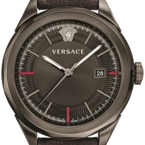 Versace Herrklocka VERA00418 Glaze Grå/Läder Ø43 mm