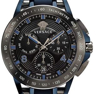 Versace Herrklocka VERB00218 Sport Tech Svart/Gummi Ø45 mm