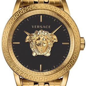 Versace Herrklocka VERD00819 Palazzo 43mm Svart/Gulguldtonat stål