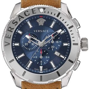 Versace Herrklocka VERG00218 Casual Blå/Läder Ø48 mm