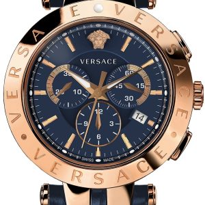 Versace Herrklocka VERQ00120 V Race Blå/Läder Ø42 mm