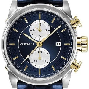 Versace Herrklocka VEV400219 Urban Blå/Läder Ø44 mm