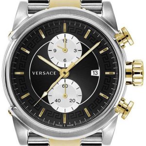 Versace Herrklocka VEV400519 Urban Svart/Gulguldtonat stål Ø44 mm