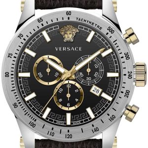 Versace Herrklocka VEV800119 Sporty Svart/Läder Ø44 mm