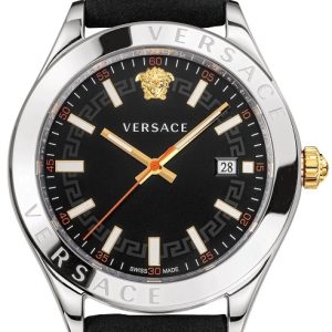 Versace Herrklocka VEVK00120 Hellenyium Svart/Läder Ø42 mm