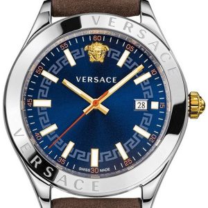 Versace Herrklocka VEVK00220 Hellenyium Blå/Läder Ø42 mm