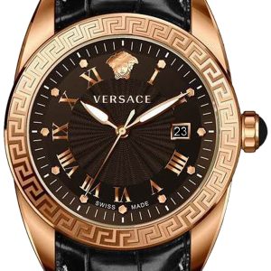 Versace Herrklocka VFE080013 V Sport II Svart/Läder Ø42 mm