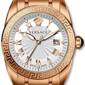 Versace Herrklocka VFE090013 V Sport II Vit/Roséguldstonat stål