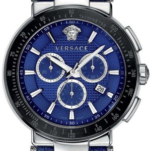 Versace Herrklocka VFG020013 Mystique Sport Blå/Läder Ø46 mm