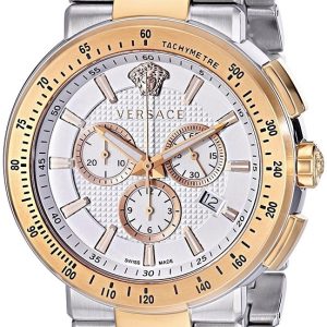 Versace Herrklocka VFG130015 Mystique Chrono Vit/Stål Ø45 mm