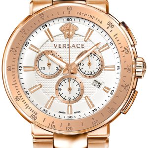 Versace Herrklocka VFG180016 Mystique Sport Vit/Roséguldstonat stål