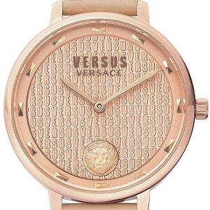 Versus by Versace Damklocka VSP1S1320 La Villette Guldtonad/Läder