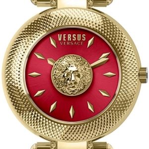 Versus by Versace Damklocka VSP213418 Bricklane Röd/Gulguldtonat