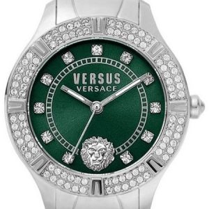 Versus by Versace Damklocka VSP263621 Canton Road Grön/Stål Ø36 mm