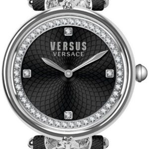 Versus by Versace Damklocka VSP333021 Victoria Harbour Svart/Läder