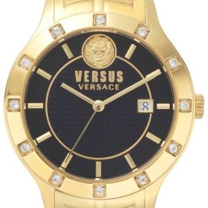 Versus by Versace Damklocka VSP460318 Brackenfell Svart/Gulguldtonat