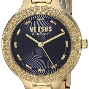 Versus by Versace Damklocka VSP480618 Claremont Blå/Gulguldtonat