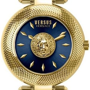 Versus by Versace Damklocka VSP643620 Brick Lane Blå/Gulguldtonat