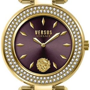 Versus by Versace Damklocka VSP714120 Brick Lane Lila/Gulguldtonat