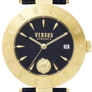 Versus by Versace Damklocka VSP772218 Logo Blå/Läder Ø35 mm