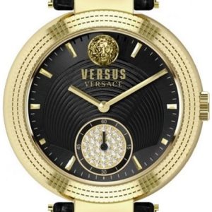 Versus by Versace Damklocka VSP791118 Star Ferry Svart/Läder Ø39 mm