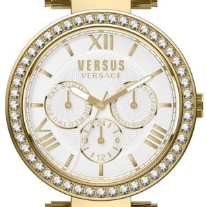 Versus by Versace Damklocka VSPCA5221 Camden Market Vit/Gulguldtonat