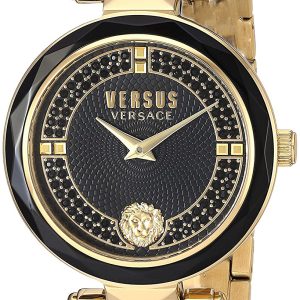 Versus by Versace Damklocka VSPCD2617 Svart/Gulguldtonat stål Ø36 mm