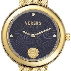 Versus by Versace Damklocka VSPEN0519 Lea Blå/Gulguldtonat stål