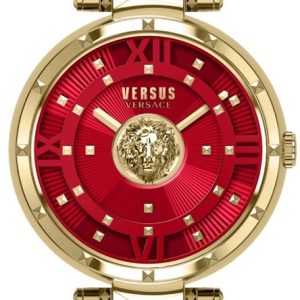 Versus by Versace Damklocka VSPHH3921 Moscova Röd/Gulguldtonat stål