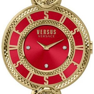 Versus by Versace Damklocka VSPLL1220 Les Docks Röd/Gulguldtonat