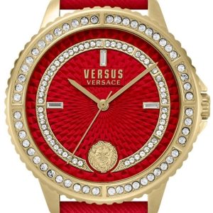 Versus by Versace Damklocka VSPLM3621 Montorgueil Röd/Läder Ø40 mm