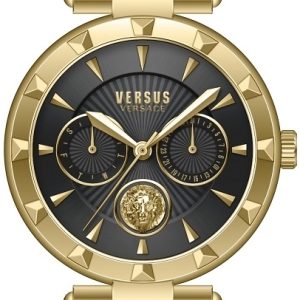 Versus by Versace Damklocka VSPOS2821 Sertie N Svart/Gulguldtonat