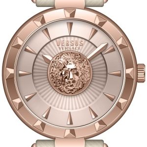 Versus by Versace Damklocka VSPQ12521 Sertie N Guldtonad/Läder Ø36