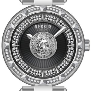 Versus by Versace Damklocka VSPQ13821 Serie N Crystal Svart/Stål