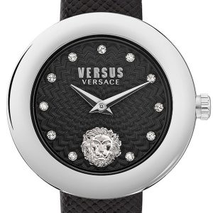 Versus by Versace Damklocka VSPZJ0121 Lea Petite Svart/Läder Ø28 mm