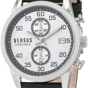 Versus by Versace Herrklocka S66060016 Silverfärgad/Läder Ø44 mm