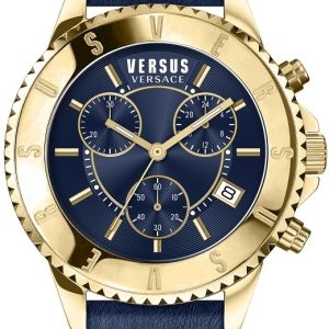 Versus by Versace Herrklocka VSPGN2619 Tokyo Chrono Blå/Läder Ø45