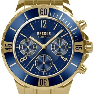 Versus by Versace Herrklocka VSPGN3121 Tokyo Chrono Blå/Gulguldtonat