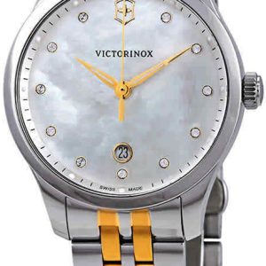 Victorinox Damklocka 241831 Vit/Gulguldtonat stål Ø35 mm