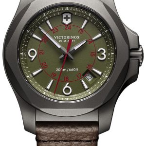 Victorinox Herrklocka 241779 Grön/Läder Ø43 mm