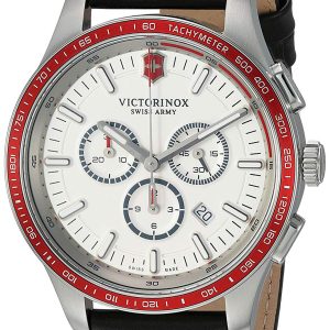 Victorinox Herrklocka 241819 Alliance Silverfärgad/Läder Ø44 mm