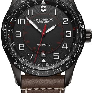 Victorinox Herrklocka 241821 Svart/Läder Ø42 mm