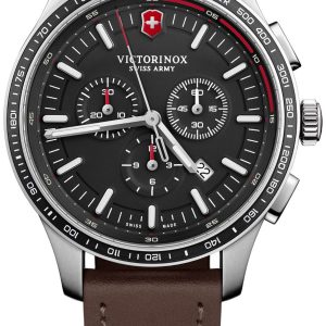 Victorinox Herrklocka 241826 Alliance Svart/Läder Ø44 mm