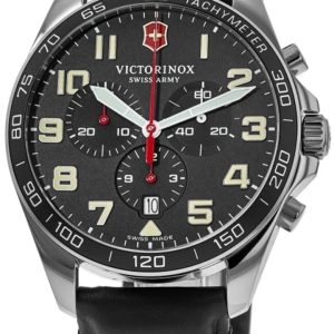 Victorinox Herrklocka 241852 Svart/Läder Ø42 mm