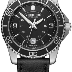 Victorinox Herrklocka 241862 Svart/Läder Ø43 mm