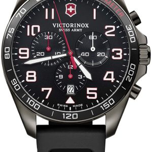 Victorinox Herrklocka 241889 Svart/Gummi Ø42 mm