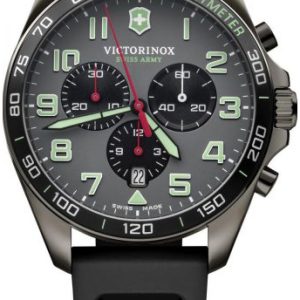 Victorinox Herrklocka 241891 Fieldforce Grå/Gummi Ø42 mm