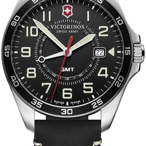 Victorinox Herrklocka 241895 Fieldforce Svart/Läder Ø42 mm