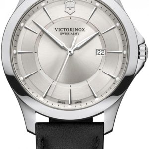 Victorinox Herrklocka 241905 Alliance Silverfärgad/Läder Ø40 mm