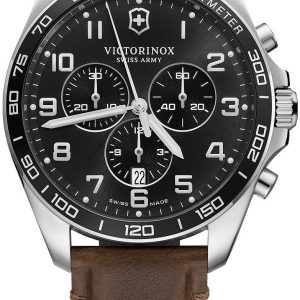 Victorinox Herrklocka 241928 Svart/Läder Ø42 mm